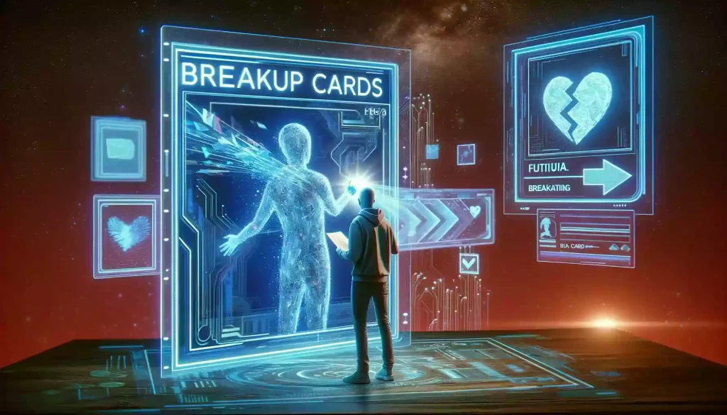 Futuristic Breakup Cards