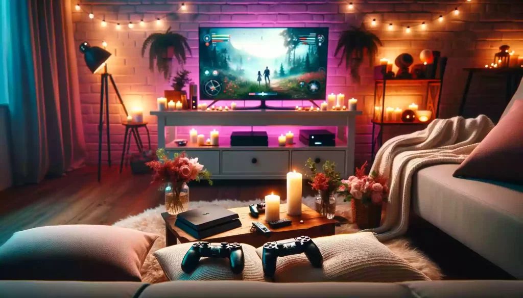 Romantic Gaming Setup